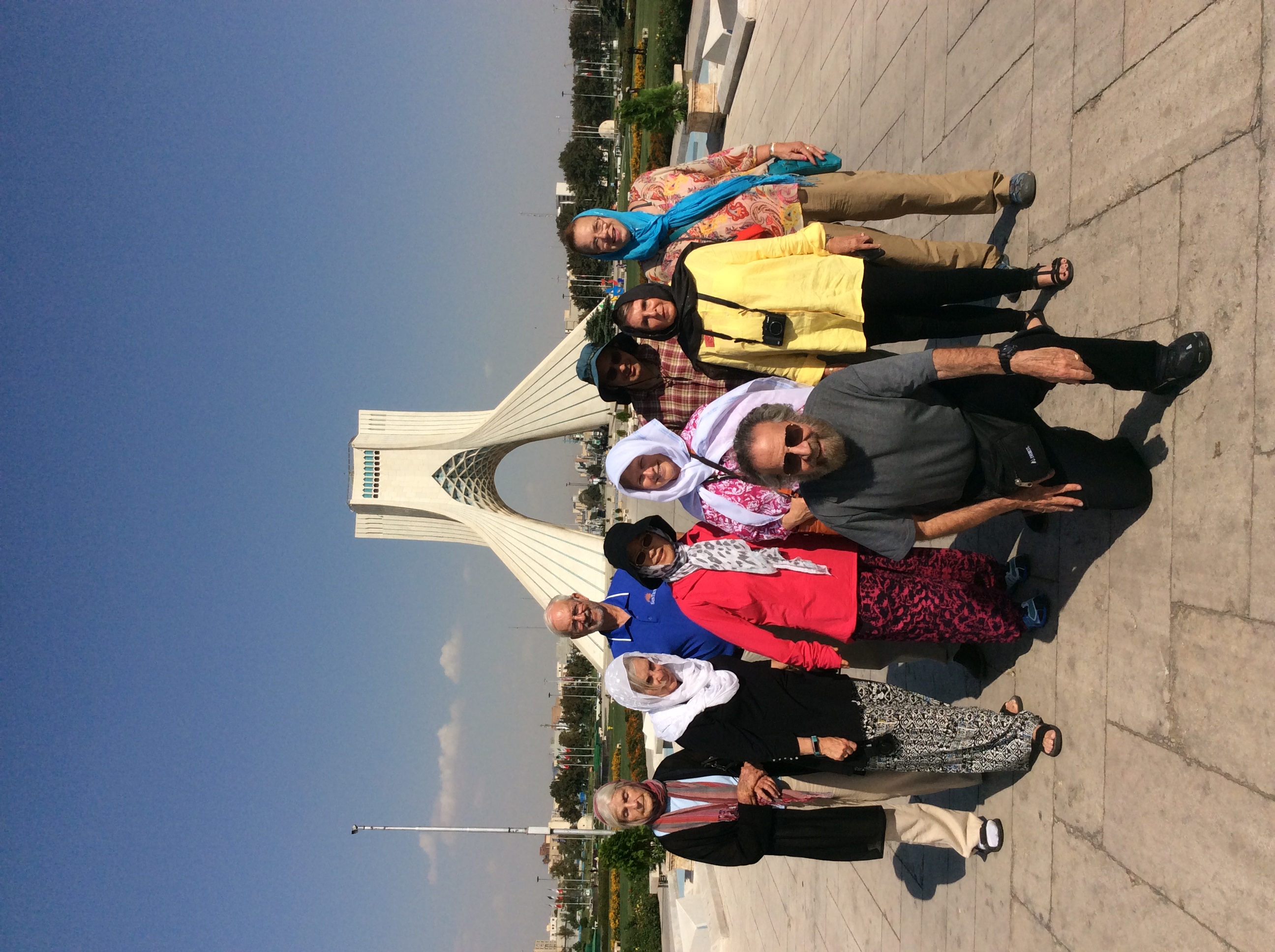 September 2019 group with JMG -Azadi Tower in Tehran