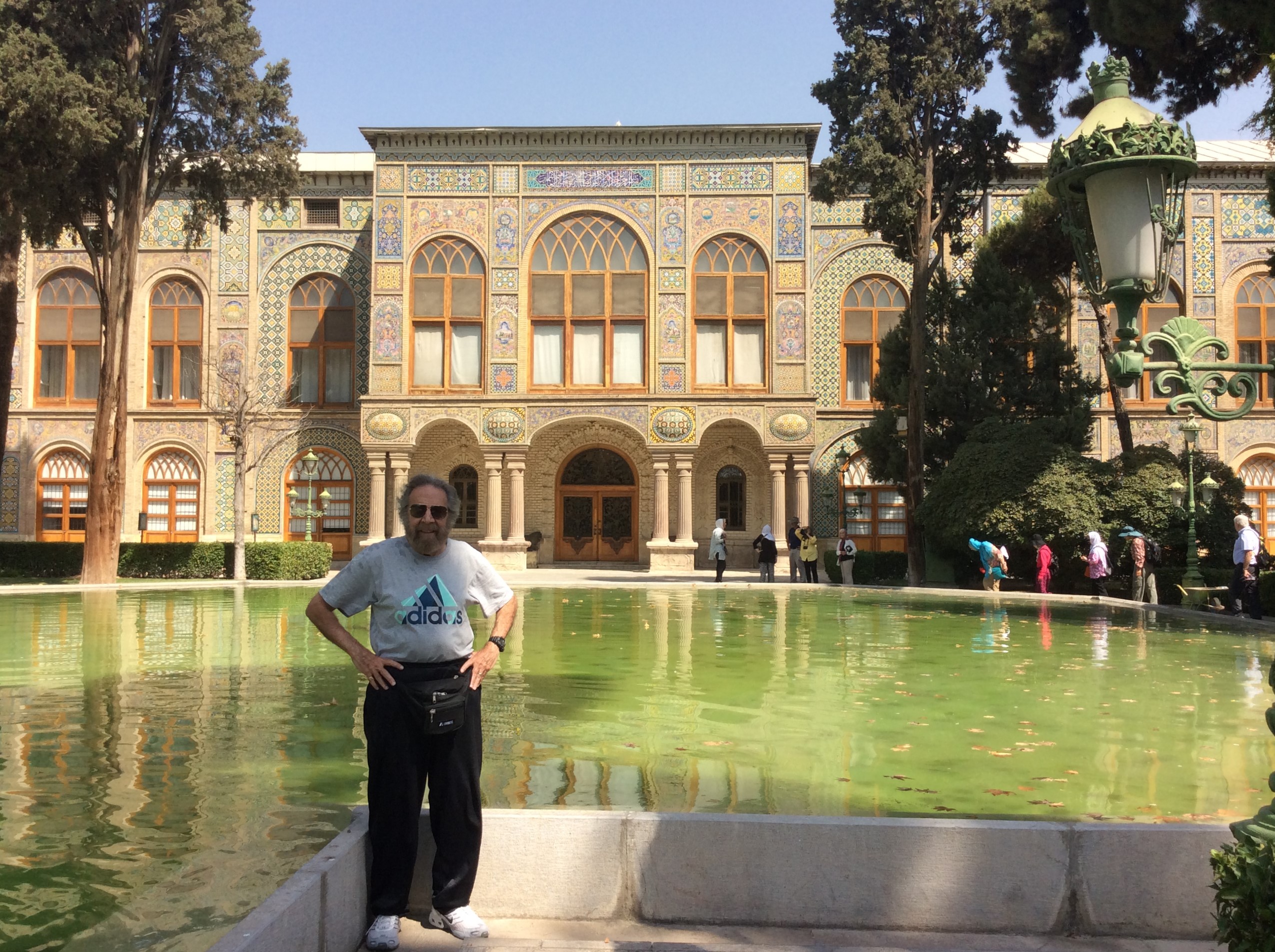 tour leader Jeff  Garrett UNESCO Golestan Palace-Tehran